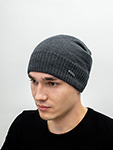 Шапка STETSON арт. 8599338 OVERSIZED MERINO (темно-серый)